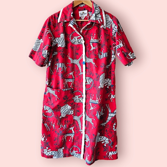 Vintage Dresses & Skirts - Vintage Button-Down Housedress, Robe, Dressing Gown, Smock